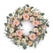 Mixed daisy floral wreath 22"d