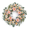 Mixed daisy floral wreath 22"d