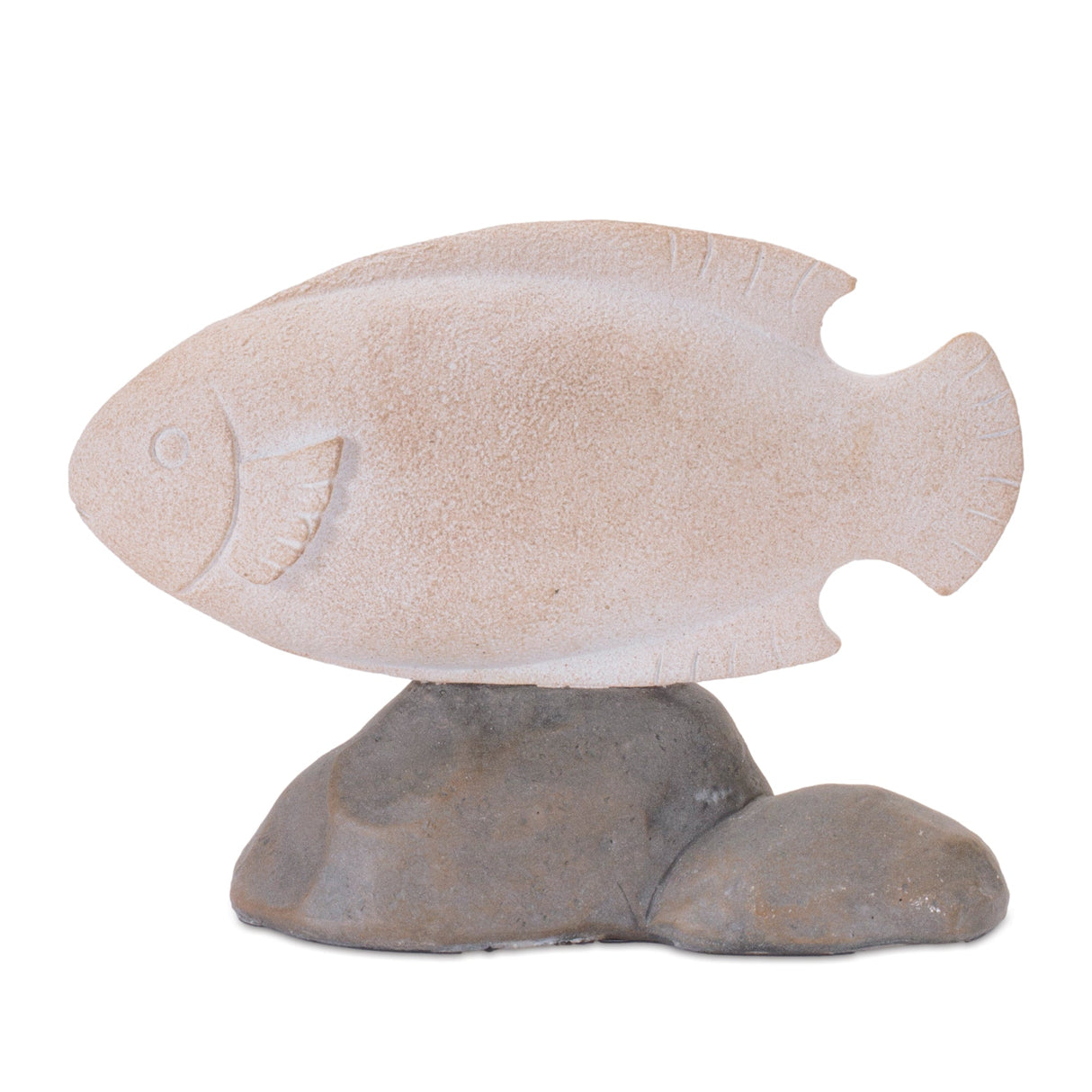 Fish on Rock Decor (Set of 4)