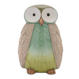 Terra cotta owl décor (set of 2)