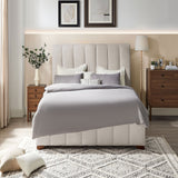 The Upholstered Wingback Bed – A Refined Union of Contemporary Comfort and Architectural Elegance