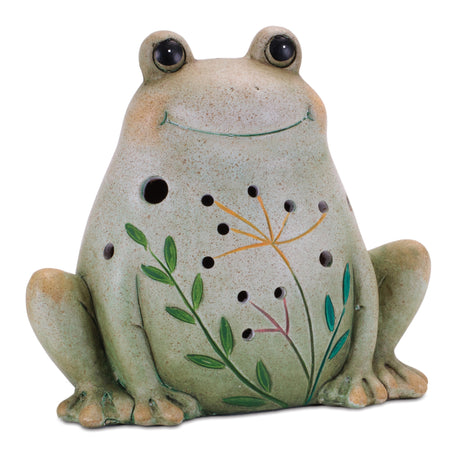 Terra cotta frog and snail décor (set of 3)