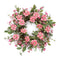Mixed pincushion floral wreath 22"d