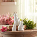 Sitting cat figurine (set of 6)