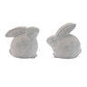 Distressed bunny figurine (set of 2)