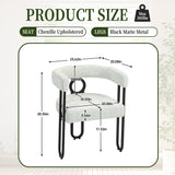 House hold contemporary designed upholstered accent/dining chair/barrel side chairs set of 2