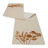 Floral embroidered table runner 72"l