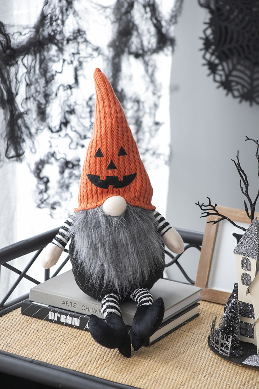 Set of 2 Fabric Sitting Gnomes