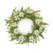 Mixed pincushion floral wreath 22"d