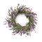 Mixed lavender floral wreath 20"d