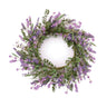 Mixed lavender floral wreath 20"d