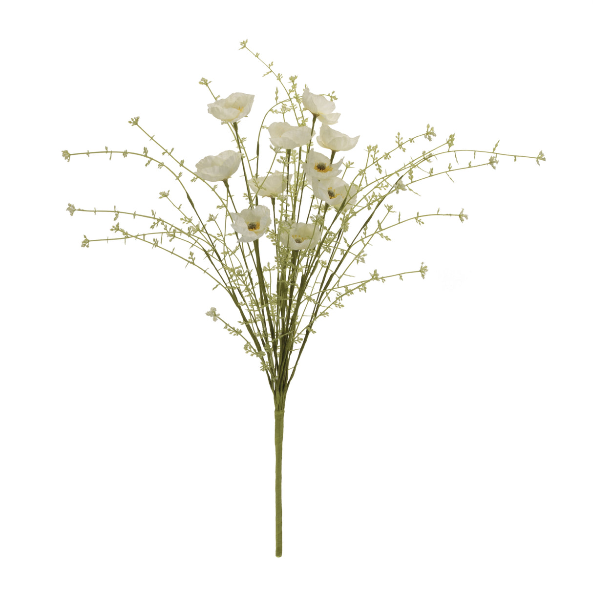 Mixed poppy floral bush (set of 6)