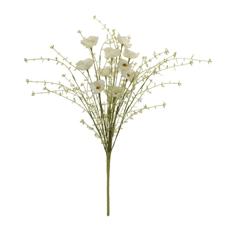 Mixed poppy floral bush (set of 6)