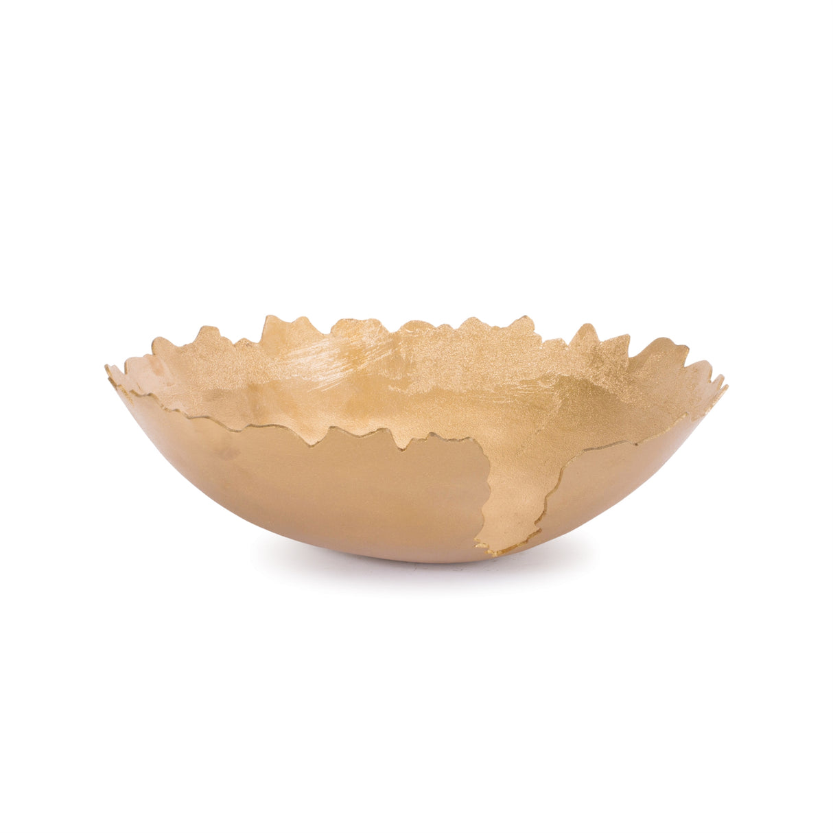 Metallic abstract aluminum bowl (set of 2)