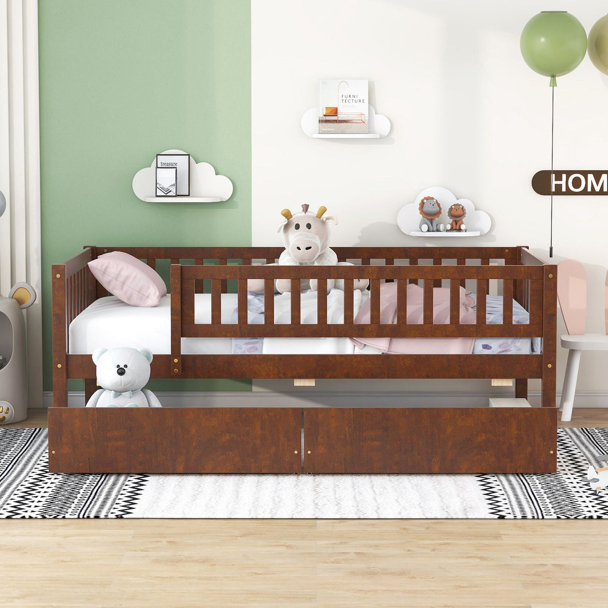 Multi Functional Wooden Daybed Bed