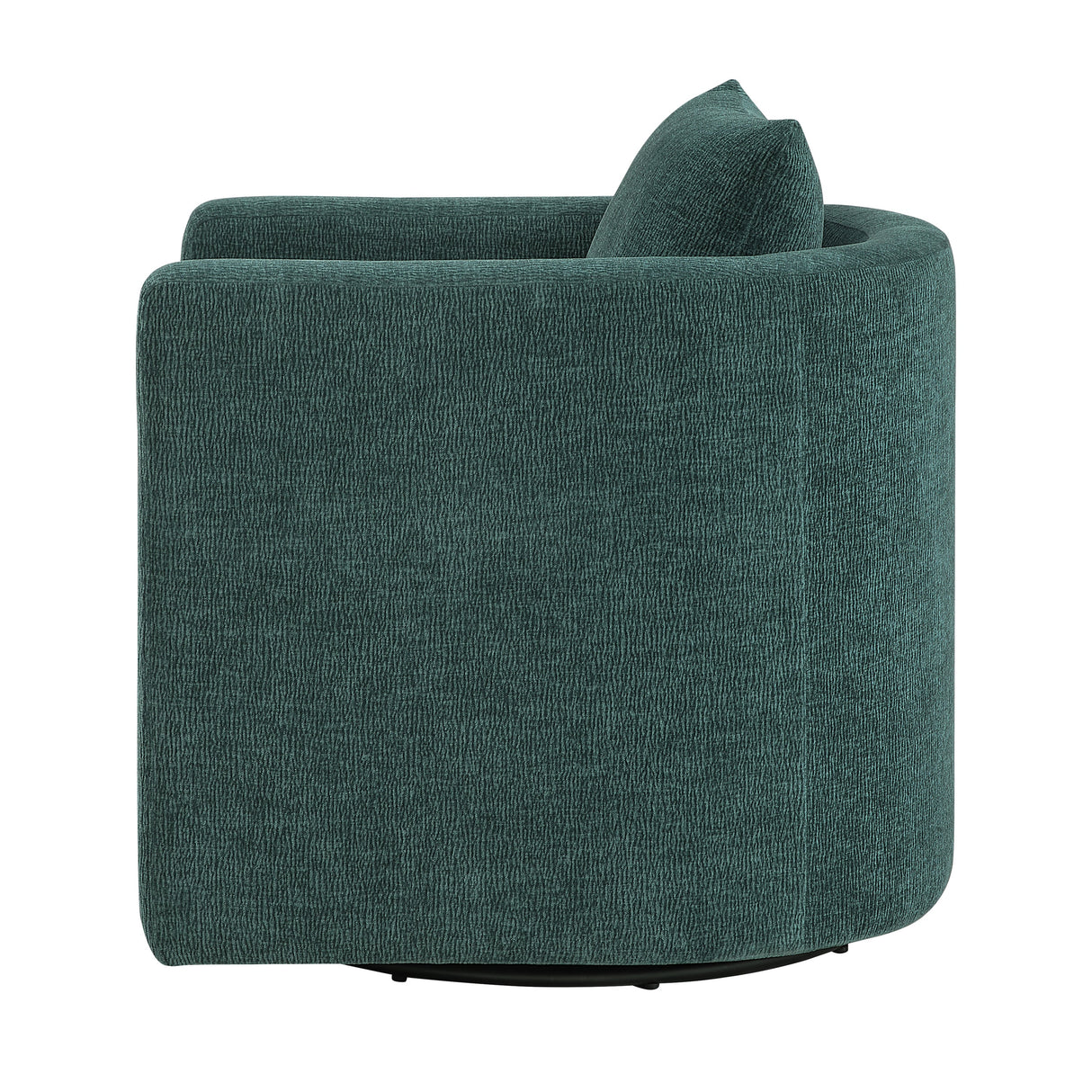 Sutton Light Grey Performance Fabric Swivel Barrel Chair