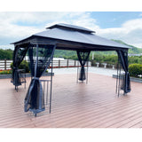Gazebo tent with double roof & mosquito net