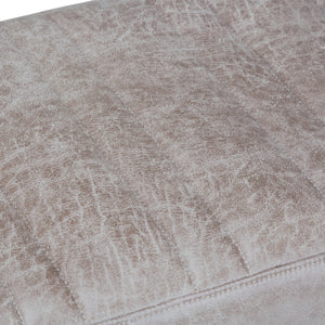 Salinger - Large Ottoman Bench - Distressed Grey Taupe