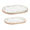 Wood-mushroom-and-floral-print-tray-(set-of-2)-Serving-Trays