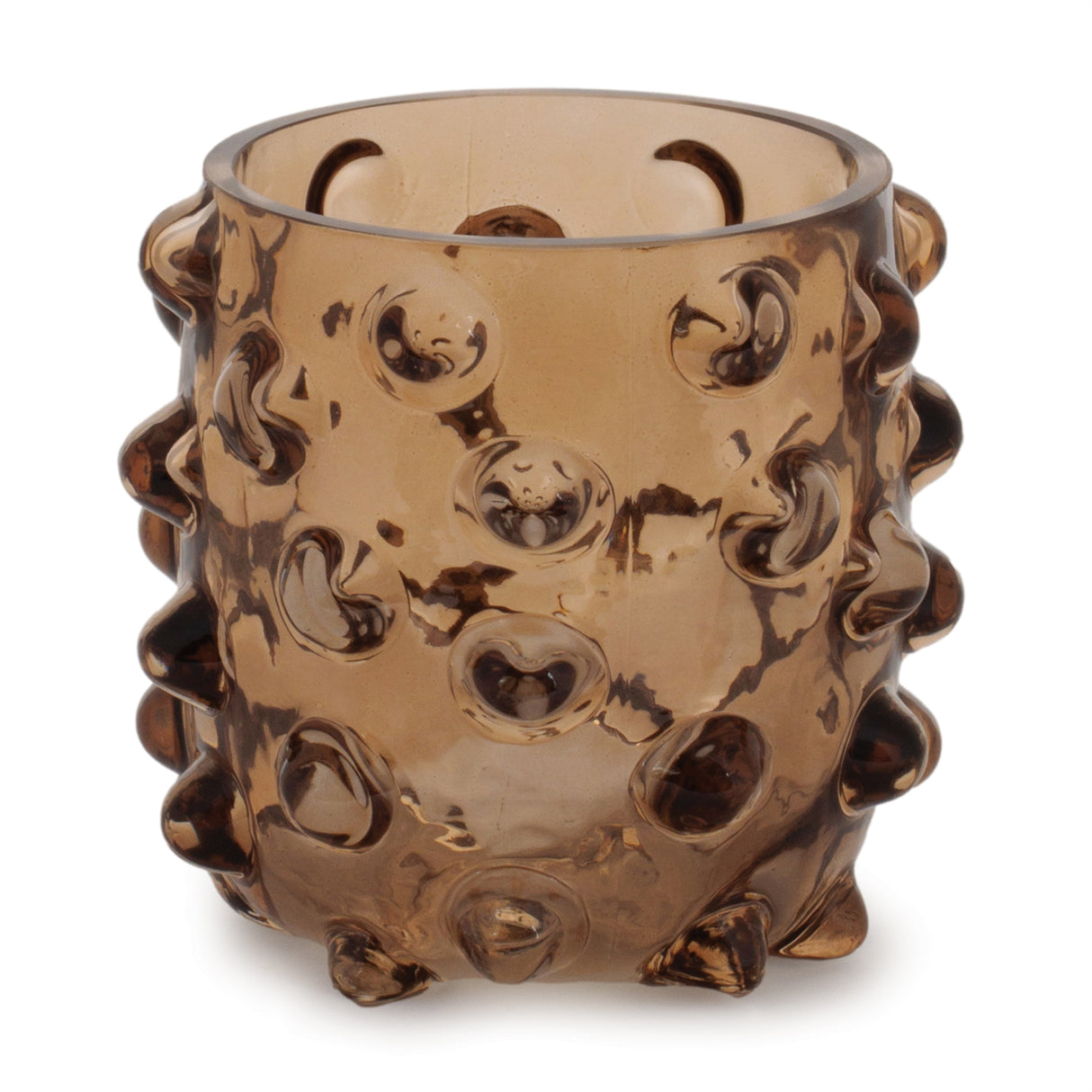 Textured-glass-candle-holder-(set-of-4)-Candle-Holders