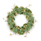Hydrangea and seedum floral wreath 32"d