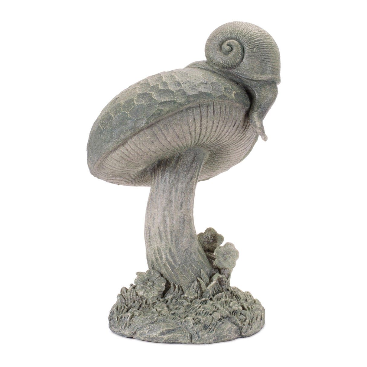 Mushroom with snail décor (set of 2)
