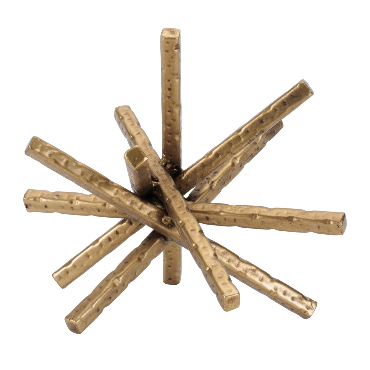 Abstract textured metal sculpture (set of 4)