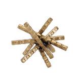 Abstract textured metal sculpture (set of 4)