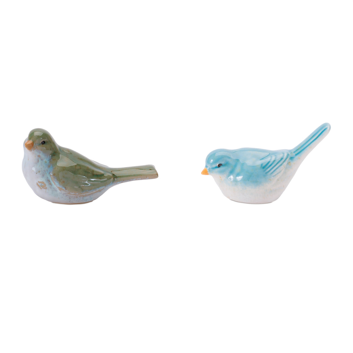 Stoneware bird figurine (set of 6)