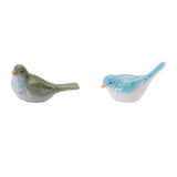 Stoneware bird figurine (set of 6)