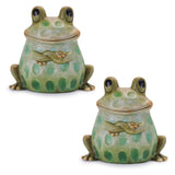 Terra Cotta Sitting Garden Frog (Set of 2)