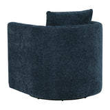 Sutton Light Grey Performance Fabric Swivel Barrel Chair