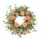 Mixed gerbera daisy wreath 24"d