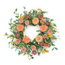 Mixed gerbera daisy wreath 24"d