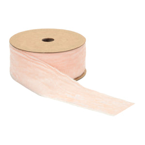 Raw edge velvet ribbon 2" x 10 yds.