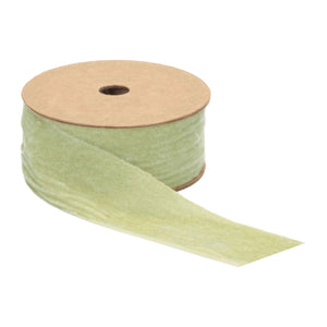 Raw edge velvet ribbon 2" x 10 yds.