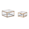 Decorative glass box (set of 2)