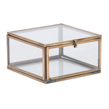 Decorative glass box (set of 2)