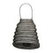 Hanging mesh iron candle lantern 11"h