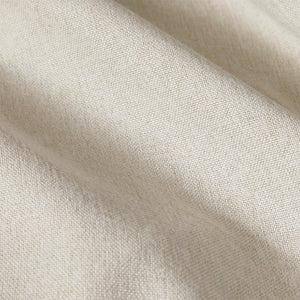 Plaid Rod Pocket and Back Tab Curtain Panel with Fleece Lining Natural 50x84"