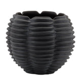 Ribbed ceramic bud vase (set of 2)