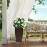 30 in Tall Large Flower Pot Planter with Self-Watering Drainage Holes