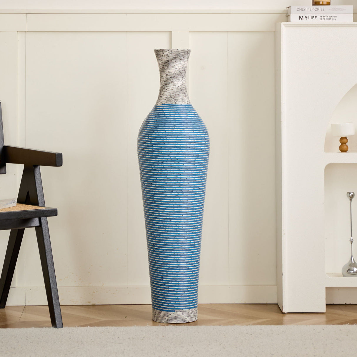 Classic And Neat Floor Vase, High Independent Flower Stand (Set of 3)