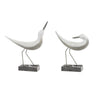 Modern sea bird figurine (set of 2)