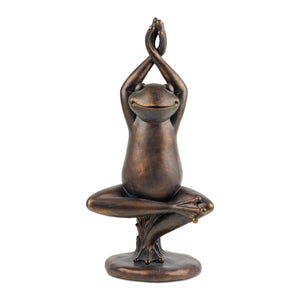 Yoga Frog Garden Statue 25"G