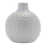 Notched-ceramic-bottle-vase-(set-of-4)-Vases