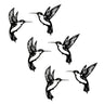Metal Hummingbird Wall Accent  (Set of 6)