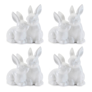 Ceramic-Mini-Garden-Bunny-Couple-(Set-of-4)-Garden-Decor