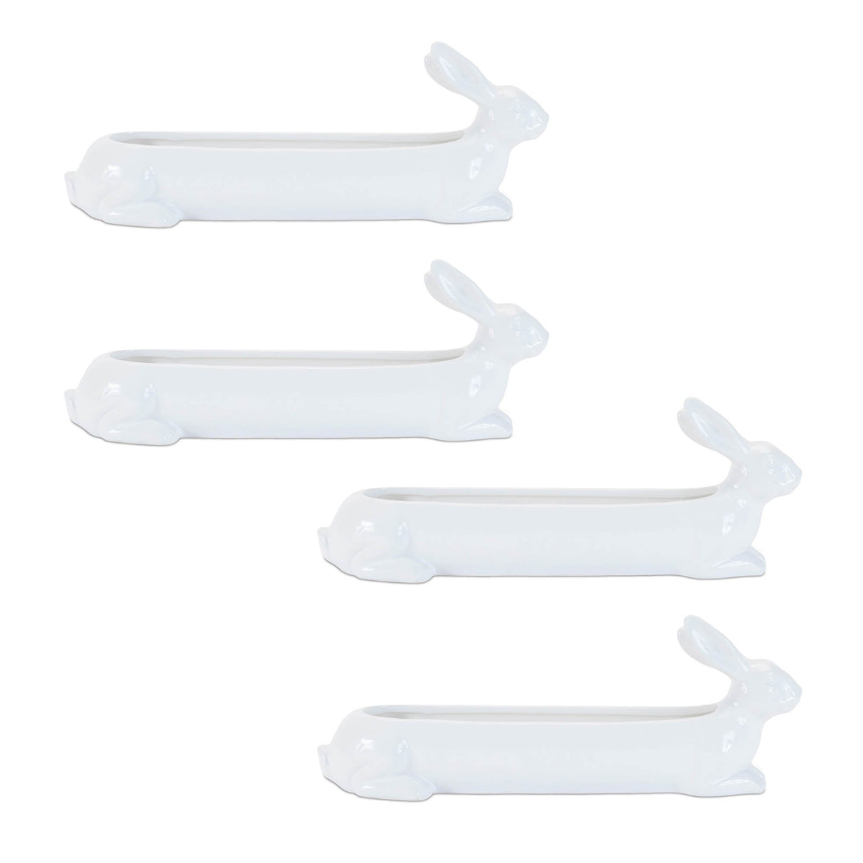 Ceramic Garden Bunny Planter (Set of 4)