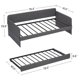 Daybed, Sofa Bed with Trundle Twin Size
